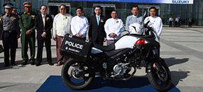 Компания Suzuki передала полицейские мотоциклы правительству Мьянмы